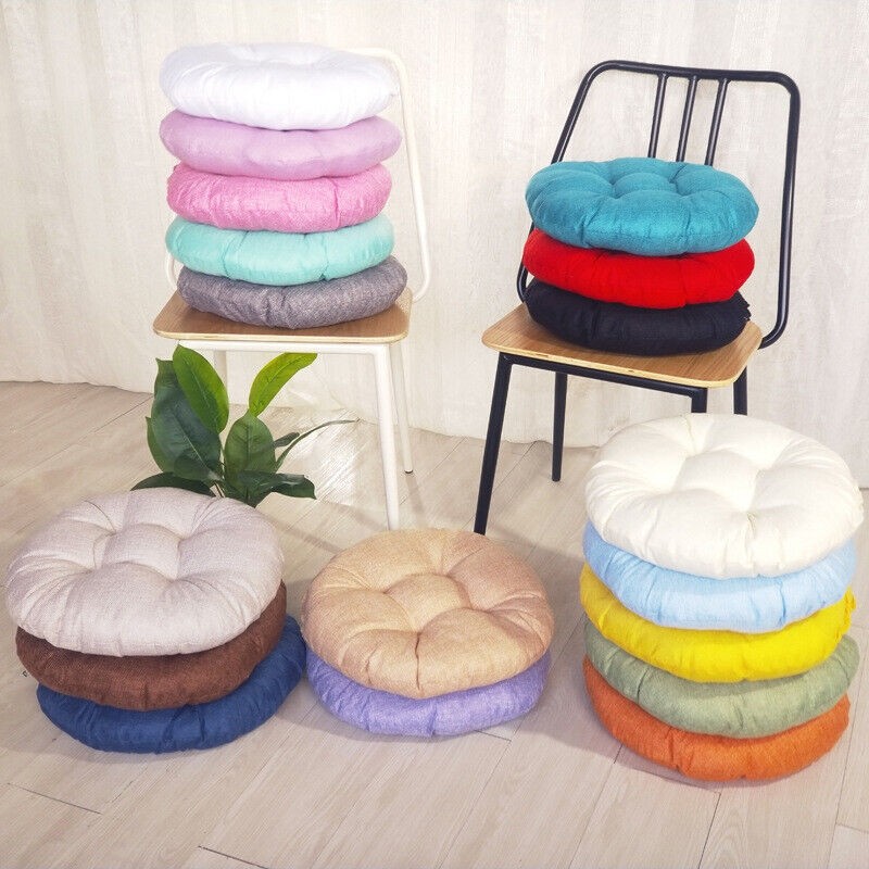 Chair Seat Cushion Pads Round Seat Pads for Indoor Outdoor Dining Garden Patio